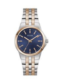 Quarzuhr Guess "ARCHIE", rosa (silberfarben, blau, ros&eacute;goldfarben, blau), Armbanduhren, Damen, ros&eacute;goldfarben, Quarzuhr, Armbanduhr, Damenuhr, Herrenuhr, Edelstahlarmband, analog