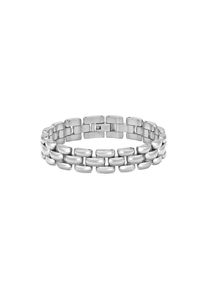 Gliederarmband BOSS "VIOLET", silber (edelstahlfarben), Armb&auml;nder, Damen, 18cm, Edelstahl, Gliederarmband