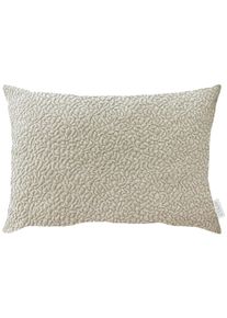 Dekokissen Apelt "Toulouse", beige (natur, unifarben), B:45cm H:10cm L:35cm, Chenille, Polyester, Dekokissen_Sitzkissen_Kissenh&uuml;llen, Dekokissen, Chenille mit 3D Effekt