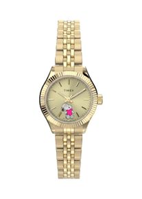 Quarzuhr Timex "Peanuts Legacy Mini Heart Hug", gold (goldfarben, champagnerfarben), Armbanduhren, Damen, goldfarben, Quarzuhr, Armbanduhr, Damenuhr, Edelstahlarmband, analog