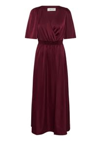 Midikleid Cream "Damen Kleid CRVerena", Damen, Gr. 42, N-Gr, rot (zinfandel), Obermaterial: 98% Polyester PES. 2% Elasthan EL., Kleider Midikleid