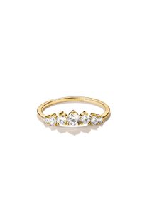 Fingerring Thomas Sabo "Midnight Sky Ring gelbgoldfarben" Gr. 56, gold (gelbgoldfarben, wei&szlig;), Fingerringe, Damen, 56, Metall, Fingerring, mit Zirkonia (synth.)