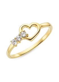 Aniston JEWELRY & WATCHES "Schmuck Geschenk Silbering mit Herzchen" mit Zirkonia (synth.)