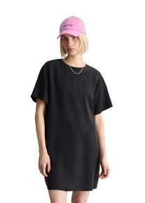Marc O'Polo Sommerkleid MARC O'POLO DENIM, Damen, Gr. XS, N-Gr, Kurzarm, Web, schwarz (blau depths), Web, Obermaterial: 100% Lyocell, relaxed fit kniefrei, Rundhals, Kleider Sommerkleid, relaxed aus LENZING Lyocell