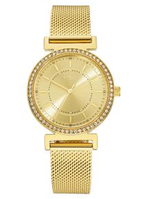 Quarzuhr Firetti "Elegance", gold (goldfarben, champagnerfarben), Armbanduhren, Damen, Quarzuhr, Armbanduhr, Damenuhr, Edelstahlarmband, analog, Swarovski-Kristalle