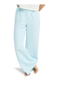 Outdoorhose Roxy "Sun Spell", Damen, Gr. XS, Normalgr&ouml;&szlig;en, blau (coconut milk regular stripe), Obermaterial: 80% Baumwolle, 20% Leinen., Hosen Outdoorhose