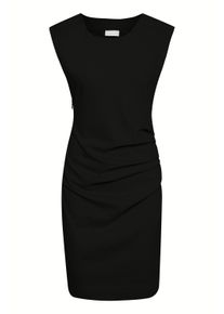 Midikleid Kaffe "Damen Kleid India", Damen, Gr. M, N-Gr, schwarz (schwarz deep), Obermaterial: 80% Polyester PES. 17% Viskose CV. 3% Elasthan EL., Kleider Midikleid