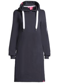 Midikleid SALZHAUT "Knielanges Kleid (Midi) M&Ouml;&Ouml;V", Damen, Gr. XS, EURO, blau (navy), Obermaterial: 65% Baumwolle CO. 35% Polyester PES., Kleider Midikleid