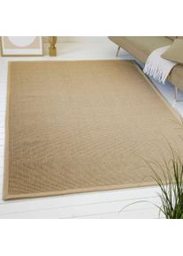 Teppich OTTO HOME "Liora, Juteteppich, auch als L&auml;ufer erh&auml;ltlich", braun, B:160cm H:5mm L:230cm, Jute, Teppiche, Teppich, Flachgewebe, 100% Natur Jute, eingefasst, Wohnzimmer, Schlafzimmer