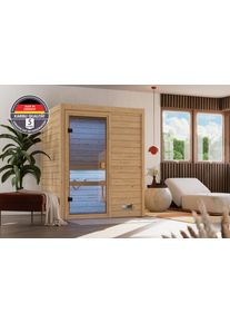 Sauna Welltime "Backas", braun (naturbelassen), ohne Ofen, ohne Steuerung, (ohne Ofen), Saunen, Sauna, verschiedene Varianten