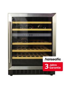 Hanseatic Weink&uuml;hlschrank "HWC46ECIA", Energieeffizienz: E, schwarz, B:59,5cm H:82cm T:57cm, Weink&uuml;hlschr&auml;nke, inkl. 3 Jahre Herstellergarantie, Weink&uuml;hlschrank