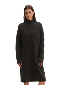 Marc O'Polo Strickkleid MARC O'POLO, Damen, Gr. XL, N-Gr, Langarm, Strick, grau (coal grau melange), Strick, Obermaterial: 80% Wolle, 20% Polyamid, loose fit ca. Mitte Oberschenkel, Kleider Strickkleid, loose aus weichem Schurwolle-Mix