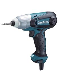 Schlagschrauber Makita "TD0101FJ", blau (t&uuml;rkis, schwarz), B:6,7cm H:19,2cm L:18,4cm, Schrauber, Schlagschrauber