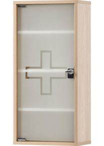 Medizinschrank Schildmeyer "Wido, Medizinschrank,Made in Germany, B: 34 cm", braun (eiche hellfarben), B:34,3cm H:71,4cm T:19,6cm, FSC-zertifizierter Holzwerkstoff, Schr&auml;nke, Medizinschrank, Solide Verarbeitung - Dieses Produkt ist in Deutschland gefertigt