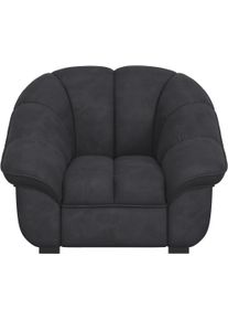 Sessel COTTA "Mado, Breite 110 cm", schwarz (lava), B:110cm H:88cm T:104cm, Sessel, Sessel, verschiedene Sofas individuell kombinierbar