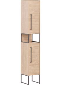 Hochschrank Schildmeyer "Limone, Hochschrank, Made in Germany, B: 30,5 cm", braun (eichefarben hell), B:30,4cm H:183,4cm T:33,1cm, Holzwerkstoff, Schr&auml;nke, Hochschrank, Solide Verarbeitung - Dieses Produkt ist in Deutschland gefertigt