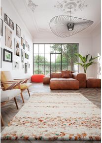 Hochflor-Teppich "HIMALAYA, Made in Belgium", beige (naturfarben,creme), B:200cm H:30mm L:290cm, Polypropylen, PRIMAFLOR-IDEEN IN TEXTIL, Teppiche, Hochflor-Teppich, modernes Design, meliert, weich & kuschelig