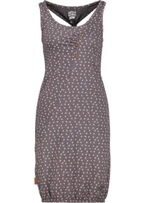 alife and kickin Sommerkleid ALIFE & KICKIN, Damen, Gr. S, Normalgr&ouml;&szlig;en, grau (charcoal), 65% Baumwolle, 35% Polyester, Rundhals, Kleider Sommerkleid