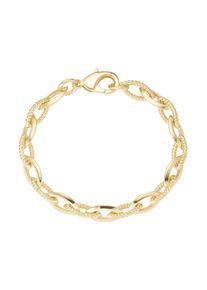 Gliederarmband Firetti "Schmuck Geschenk Tombak Armschmuck Armband dreikant gerieft" Gr. 19, gold (gelbgoldfarben), Armb&auml;nder, Damen, 19, Tombak, Gliederarmband, Made in Germany