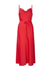 Spaghettikleid Y.A.S "YASTHEA STRAP LONG DRESS S. NOOS", Damen, Gr. 40, N-Gr, ohne &Auml;rmel, Web, rot (poinsettia), Web, Obermaterial: 97% Polyester, 3% Elasthan, unifarben, wadenlang, Wasserfallausschnitt, Kleider Spaghettikleid, Sommerkleid