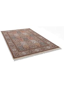 Orientteppich Theko "Benares Bachtiari, handgekn&uuml;pft" Gr. 2, braun (braun, creme), B:70cm H:12mm L:140cm, Schurwolle, Teppiche, Orientteppich, reine Wolle, mit Fransen, Wohnzimmer