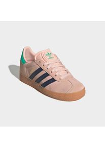 Sneaker adidas originals "GAZELLE", Damen, Gr. 31, rosa (blush pink, night indigo, hi, res gr&uuml;n), Leder, Synthetik, Schuhe Sneaker