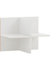 Anbauregal Schildmeyer "Serie 500, Regalkreuz,melaminharzbeschichtet, Made in Germany", wei&szlig;, B:47,5cm H:38,4cm T:32,8cm, Holzwerkstoff, Regale, Anbauregal, Solide Verarbeitung - Dieses Produkt ist in Deutschland gefertigt