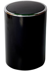 Kosmetikeimer Bischof "Spola", schwarz, H:30cm &Oslash;:18,5cm, Kunststoff, M&uuml;lleimer, Kosmetikeimer, Fassungsverm&ouml;gen 5,5l