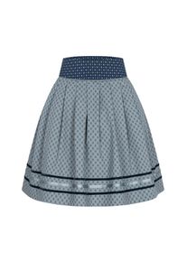 N&uuml;bler Dirndl N&Uuml;BLER "Trachtenrock Giulia", Damen, Gr. 36, EURO, blau, Obermaterial: 100% Baumwolle CO., Kleider Dirndl, Topseller