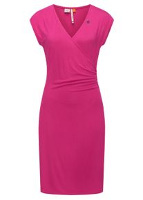 Etuikleid Ragwear "Sommerkleid Crupi", Damen, Gr. XL, N-Gr, pink (magenta), Obermaterial: 95% Viskose CV. 5% Elasthan EL., Kleider Etuikleid