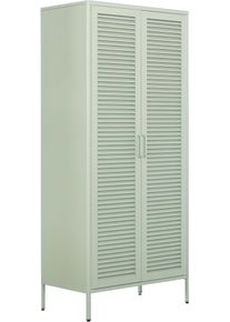 Kleiderschrank OTTO HOME "GERRON Kleiderschrank Metallschrank Spind", gr&uuml;n, B:80cm H:180cm T:46cm, Metall, Schr&auml;nke, Kleiderschrank, Schlafzimmerschrank mit 2 T&uuml;ren gr&uuml;n salbei Breite 80cm