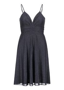 Cocktailkleid Vera Mont "Cocktailkleid kn&ouml;chellang", Damen, Gr. 38, EURO, blau (dunkelblau, dunkelblau), Obermaterial: 100% Polyester PES., Kleider Cocktailkleid