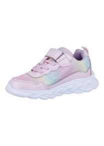 Slip-On Sneaker Richter "Stella (Blinki)", M&auml;dchen, Gr. 27, Textil, rosa (rosa multi), Lederimitat, Textil, Glitzermuster, gl&auml;nzend, Schuhe Slip-On Sneaker, Klettschuh, Blinkschuh, Gr&ouml;&szlig;enschablone zum Download, mit WMS