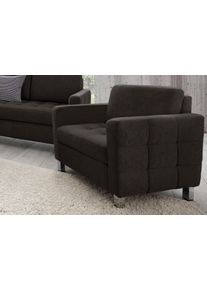 Sit & More Sessel SIT & MORE "Pablo, B: 77 cm, Sitzh&ouml;he: 43 cm", schwarz, B:77cm H:78cm T:78cm, Luxus-Microfaser ALTARA NUBUCK (100% Polyester);Kunstleder SOFTLUX;Luxus-Microfaser (90% Polyester; 10% Polyamid), Sessel, Sessel, Cocktailsessel, frei stellbar, mit Armlehnen, bequem