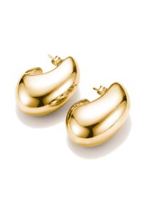 Paar Creolen Thomas Sabo "Chunky Creolen gelbgoldfarben", gelbgoldfarben, Ohrringe, Damen, Metall, Paar Creolen