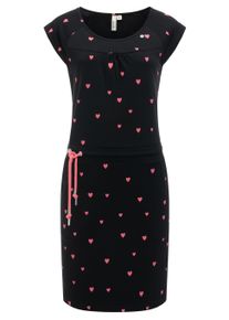 Sommerkleid Ragwear "Sommerkleid Penelope Hearts YOUMODO", Damen, Gr. M, N-Gr, schwarz, Obermaterial: 100% Baumwolle CO. Obermaterial: 100% Baumwolle CO., Kleider Sommerkleid