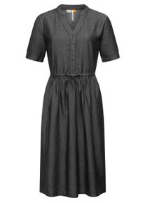 Shirtkleid Ragwear "Shirtkleid Casarea Denim", Damen, Gr. XS, N-Gr, schwarz, Obermaterial: 60% Baumwolle CO. 40% Viskose CV., Kleider Shirtkleid