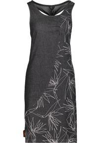 alife and kickin Blusenkleid ALIFE & KICKIN, Damen, Gr. XS, Normalgr&ouml;&szlig;en, grau (schwarz denim), 95% Baumwolle, 5% Elasthan, Rundhals, Kleider Blusenkleid