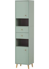 Hochschrank Schildmeyer "Bjarne, Hochschrank, Made in Germany, B: 40,3 cm", gr&uuml;n (pistazie), B:40,3cm H:177,3cm T:33,5cm, FSC-zertifizierter Holzwerkstoff, Schr&auml;nke, Hochschrank, Solide Verarbeitung - Dieses Produkt ist in Deutschland gefertigt