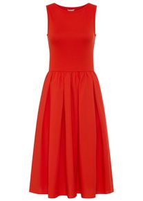 Tr&auml;gerkleid Gant "JERSEY WOVEN COMBO", Damen, Gr. XL, N-Gr, ohne &Auml;rmel, Web, rot (perfect rot), Web, Obermaterial: 48% Baumwolle, 48% Modal, 4% Elasthan, regular fit wadenlang, Rundhals, Kleider Tr&auml;gerkleid, Regular fit mit Rundhalsausschnitt