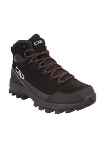 Outdoorschuh CMP "MYZAR MID TREKKING SHOES WP", Herren, Gr. 47, Synthetik, schwarz (nero, ferrari), Leder, Schuhe Outdoorschuh, mit profiliertem Laufsohlenprofil, mit Gummilaufsohle, mit Schn&uuml;rung