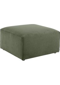 Polsterhocker OTTO HOME "N&ouml;re", gr&uuml;n (dunkelgr&uuml;n), B:80cm H:46cm T:80cm, 92% Polyester, 8% Polyamid, Hocker, Polsterhocker, Modul - zum Zusammenstellen; in vielen Bezugsqualit&auml;ten und Farben