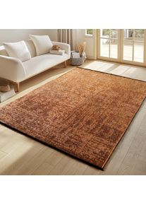 Teppich Ayyildiz Teppiche "SPACE 1900, auch als L&auml;ufer", rosa (kupfer), B:140cm H:7mm L:200cm, Chenille, Teppiche, Teppich, L&auml;ufer, Kurzflor, Boho, Vintage, Wohnzimmer