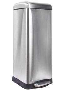M&uuml;lleimer ADOB "Abfallbeh&auml;lter", grau, B:34cm H:64,5cm T:28cm, Metall, M&uuml;lleimer, M&uuml;lleimer