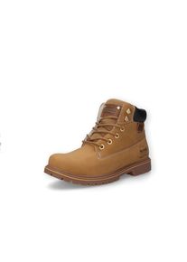 Schn&uuml;rboots Dockers by Gerli, Herren, Gr. 41, Warmfutter, golden tan, Nubuklederimitat, Schuhe Schn&uuml;rboots, Workerboots, Schn&uuml;rstiefelette mit Schaftrandpolsterung