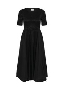 Midikleid Kaffe "Damen Kleid KAkiri", Damen, Gr. XXL, N-Gr, schwarz (schwarz deep), Obermaterial: 92% Polyamid PA. 8% Elasthan EL., Kleider Midikleid