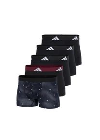 Trunk adidas Sportswear "Active Flex Cotton", Herren, Gr. M, Single Jersey, wei&szlig; (914, sonstiges), Single Jersey, Obermaterial: 95% Baumwolle, 5% Elasthan, k&ouml;rpernah, Unterhosen Trunk, Multipack, elastisch, Logo-Bund, ohne Eingriff