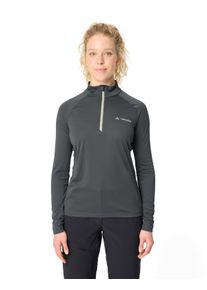 Langarmshirt Vaude, Damen, Gr. 40, grau (graphite), Web, Obermaterial: 100% Polyester, hoch geschlossener Ausschnitt, Raglan&auml;rmel,eng eingefasste Kante, Shirts Langarmshirt, sportlicher Stil, f&uuml;r Trekking und Wandern
