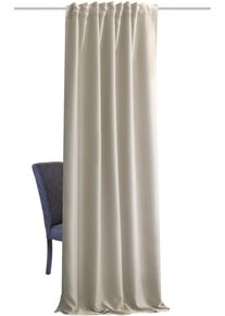 Vorhang HOME BASICS "ACUSTICO, 1 St&uuml;ck, Multifunktionsband, abdunkelnd" Gr. 3, beige (natur), B:135cm H:245cm, Polyester, Gardinen, Vorhang, Akustikschall ACUSTICO