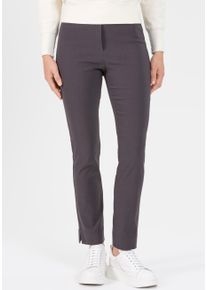Schlupfhose Stehmann "Ina", Damen, Gr. 36, N-Gr, grau (graphit), Web, Obermaterial: 76% Viskose, 21% Polyamid, 3% Elasthan, unifarben, Basic, Basic schmal kn&ouml;chellang, Hosen Schlupfhose, innen w&auml;rmend angeraut